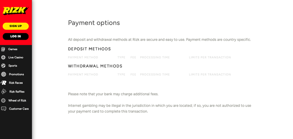 rizk-casino-payment-methods