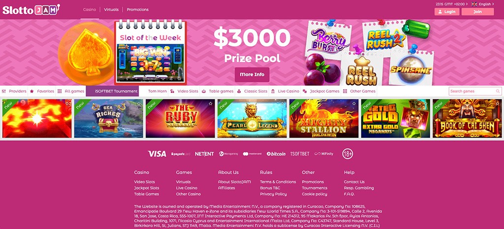 SlottoJAM Casino - Slot of the Week