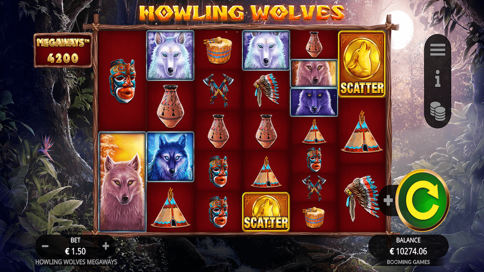 Howling-Wolves-Megaways-Base-Game