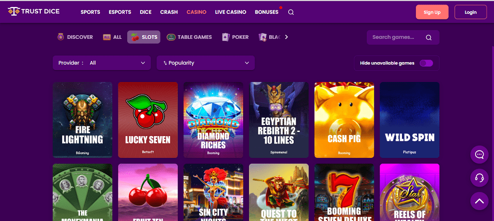 TrustDice-Casino-Slots