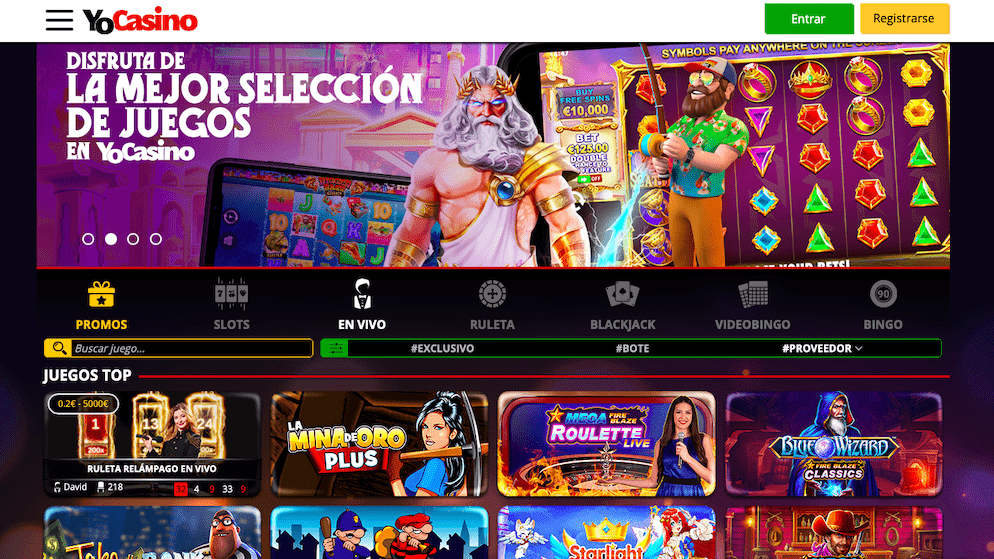 YoCasino-Homepage