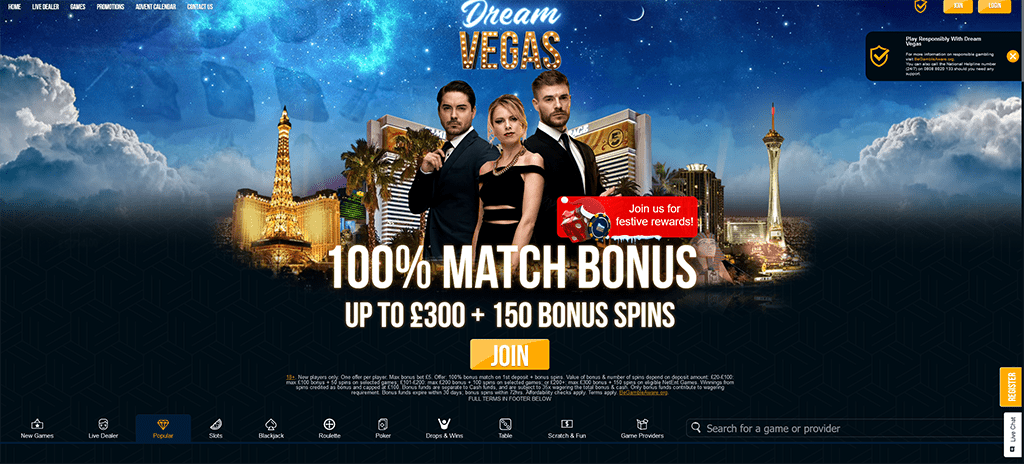 Dream Vegas Casino Welcome Bonus