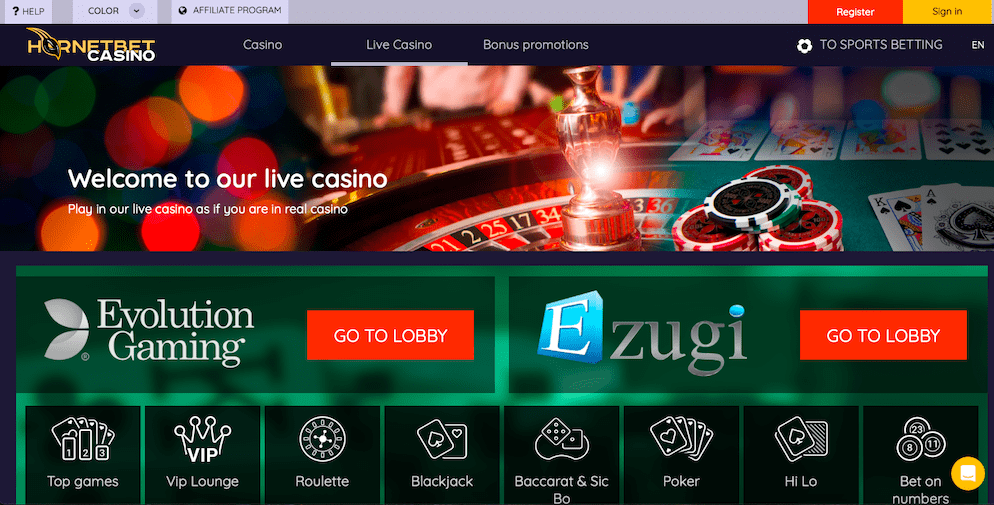 hornetbet-live-casino