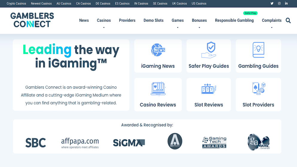 gamblers-connect-new-home-page