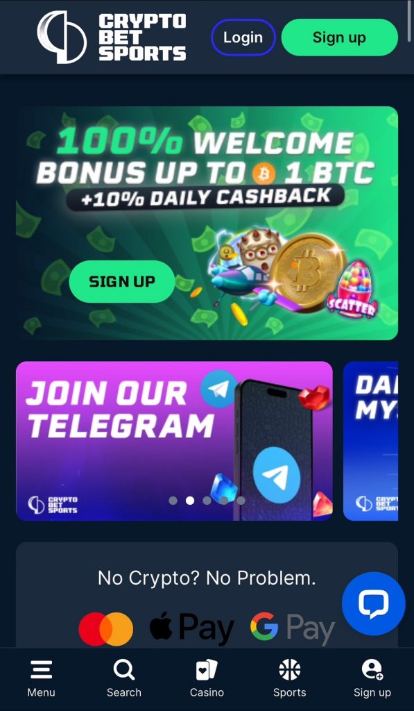 CryptoBetSports-Mobile-Home