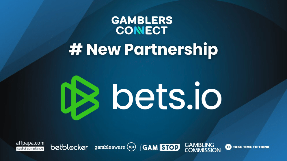 Bets.io Casino has officially partnered with Gamblers Connect