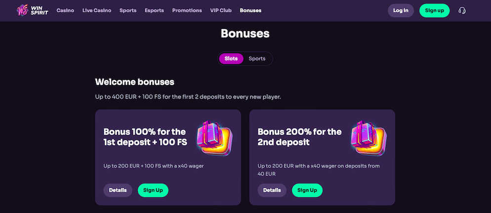 WinSpirit-Casino-Bonuses