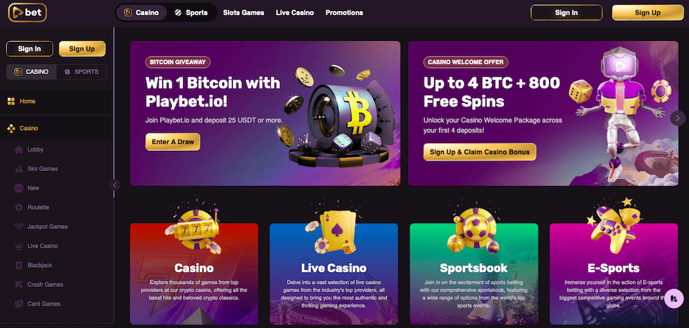 playbet.io-casino-home