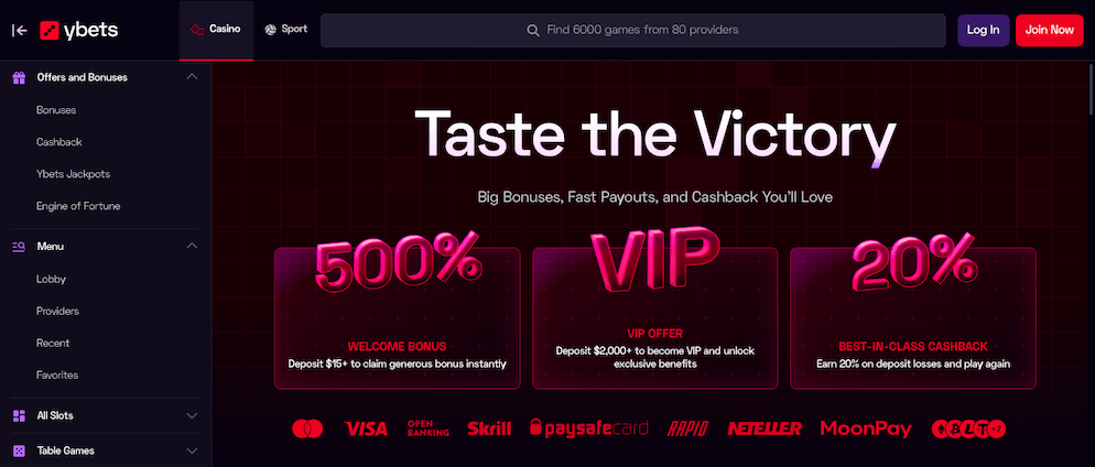 ybets-casino-home