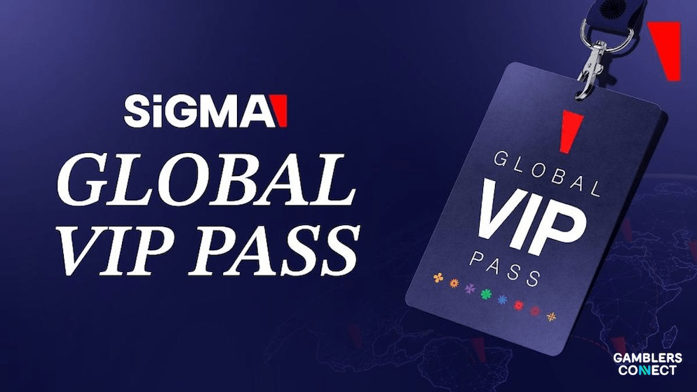 A graphic displaying the SiGMA Global VIP Pass, which provides free access and concierge services to gaming executives at all 2026 summits.