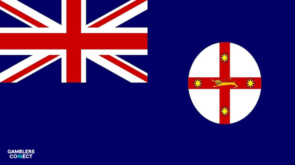 he New South Wales flag, symbolizing the state's regulatory oversight regarding gambling activities, including the recent decision concerning The Star Sydney.