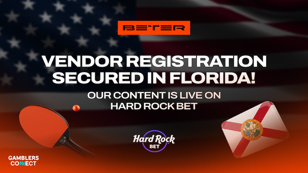 A screenshot of the Hard Rock Bet app interface showing live odds and streaming for a fast-paced Setka Cup table tennis match.