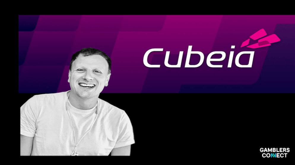 The official Cubeia corporate logo featuring its signature purple branding, representing the company's focus on iGaming technology.