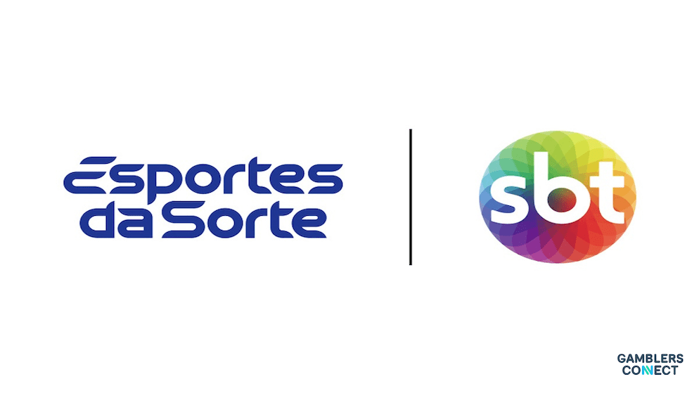 Graphic showing the collaboration between Brazilian operator Esportes da Sorte and broadcaster SBT, representing the new multi-platform activation strategy for World Cup coverage.