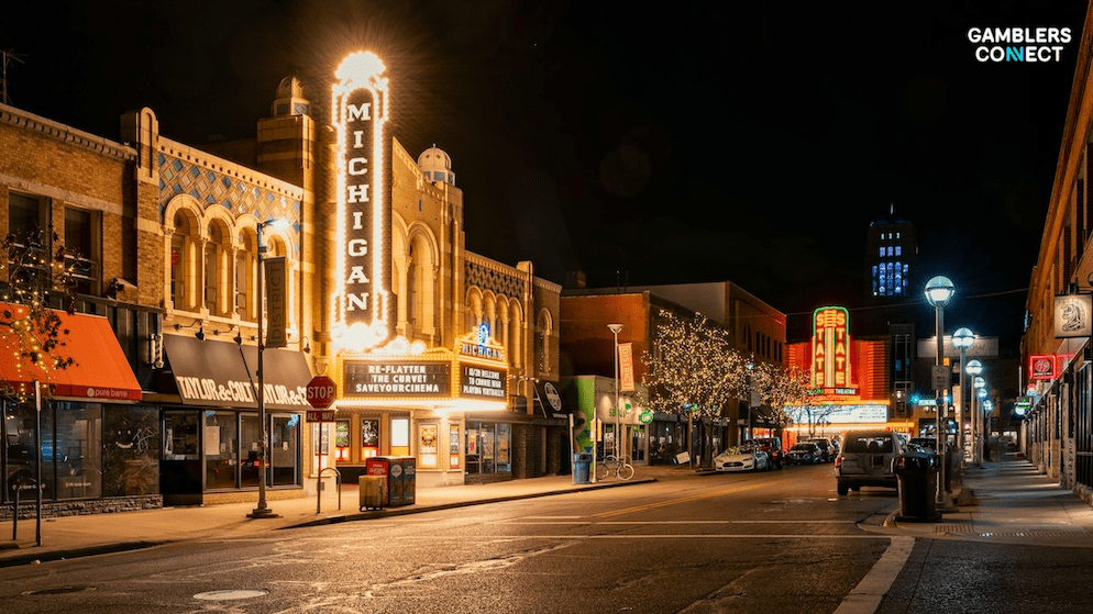 A laptop displaying financial charts and growth data, reflecting the $624.6 million in state taxes contributed by Michigan’s online gambling sector and operators in 2025.
