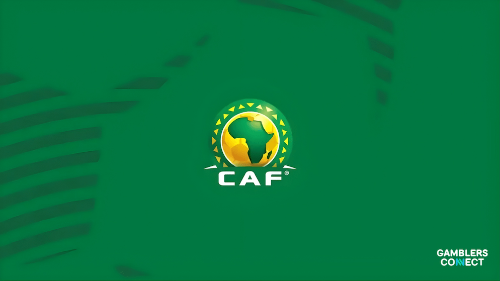 The CAF logo, symbolizing the African football tournament that triggered a shift in market leadership in Nigeria, with SportyBet overtaking Bet9ja.