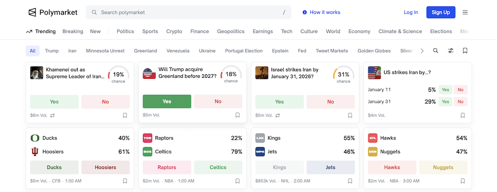 A "Profit" confirmation pop-up window on the Polymarket interface showing a $250 cash out on a "US Recession" market, demonstrating how shares are redeemed for value.