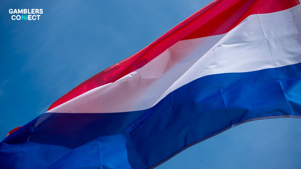 A close-up of the Netherlands flag, representing the Michel Groothuizen of KSA concerns that an advertising ban may drive players toward the illegal gambling market.