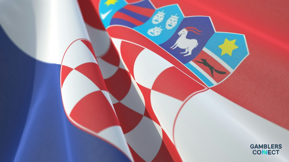 A close-up of the Croatian flag, representing the regulated gaming landscape and new distribution footprint for Yggdrasil.