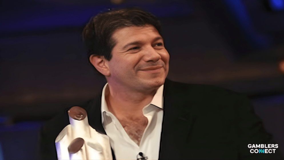 David Benyamine at the 2008 World Series of Poker after winning his first gold bracelet in Omaha Hi-Lo.