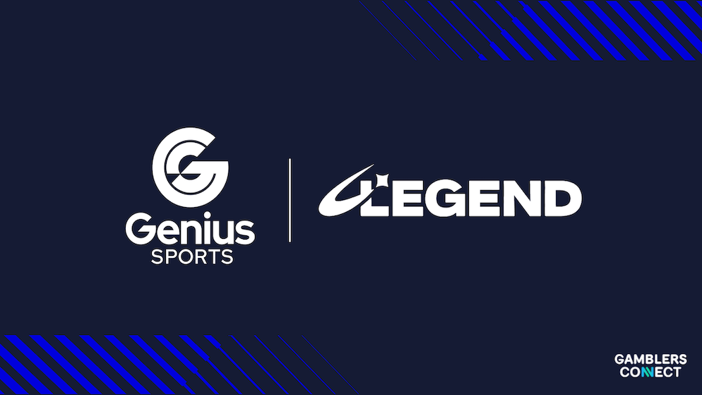 A high-stakes sports stadium backdrop with digital branding, symbolizing Genius Sports' expanded media and betting network.