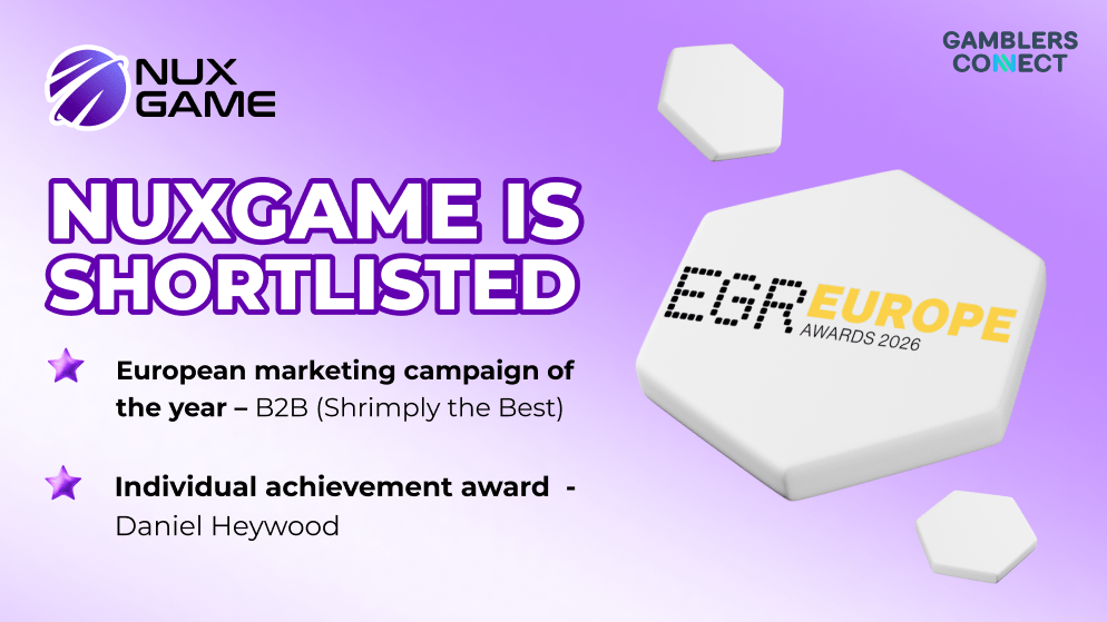 NuxGame shortlisted for 2 awards at EGR Awards 2026