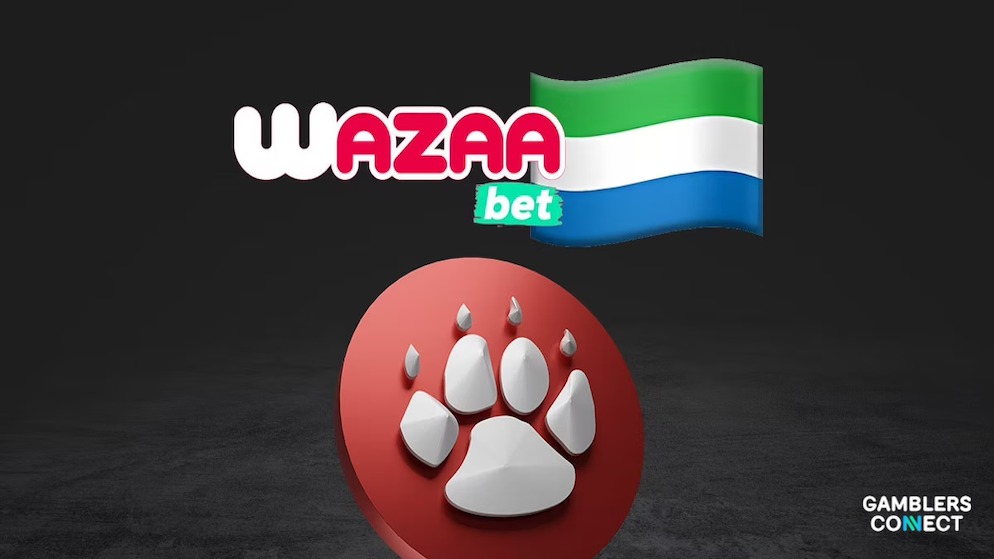 Branding for Wazaa Bet and the Sierra Leone flag on a dark background, representing the operator's dominance in emerging African markets.
